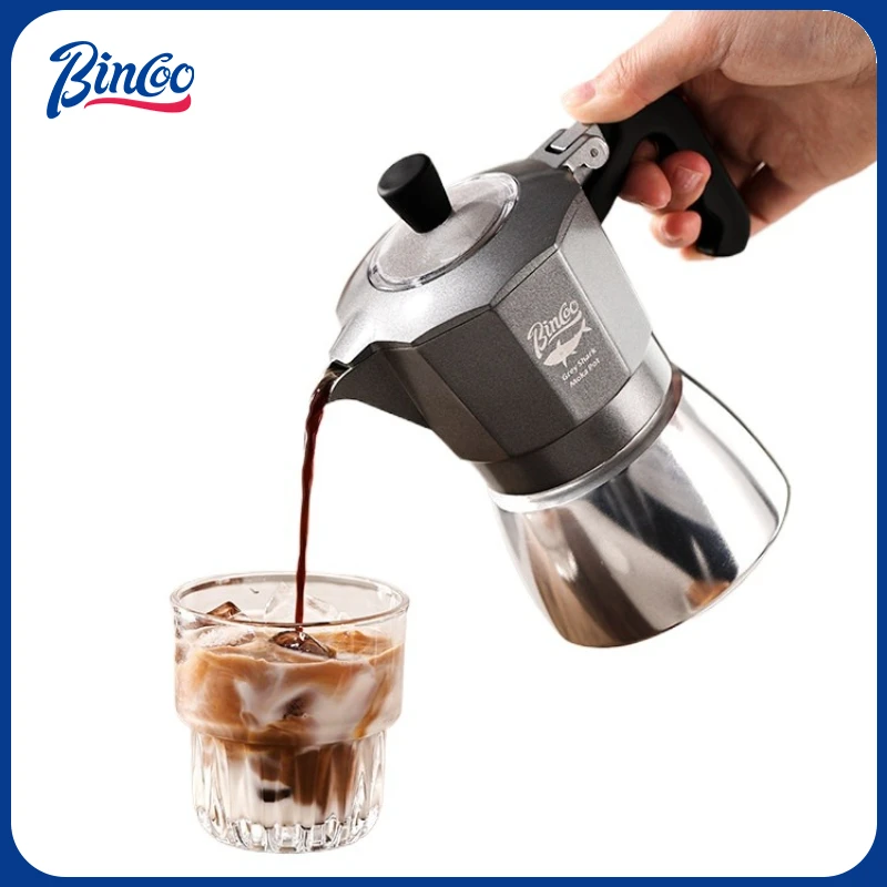 Coffee Tea Chocolate - Bincoo Caffettiera Moka a Doppia Valvola
