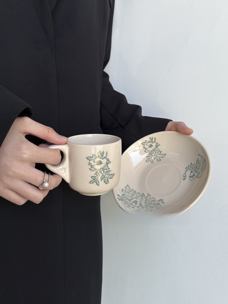 Coffee Tea Green - Tazza da Caffè in Ceramica Verde