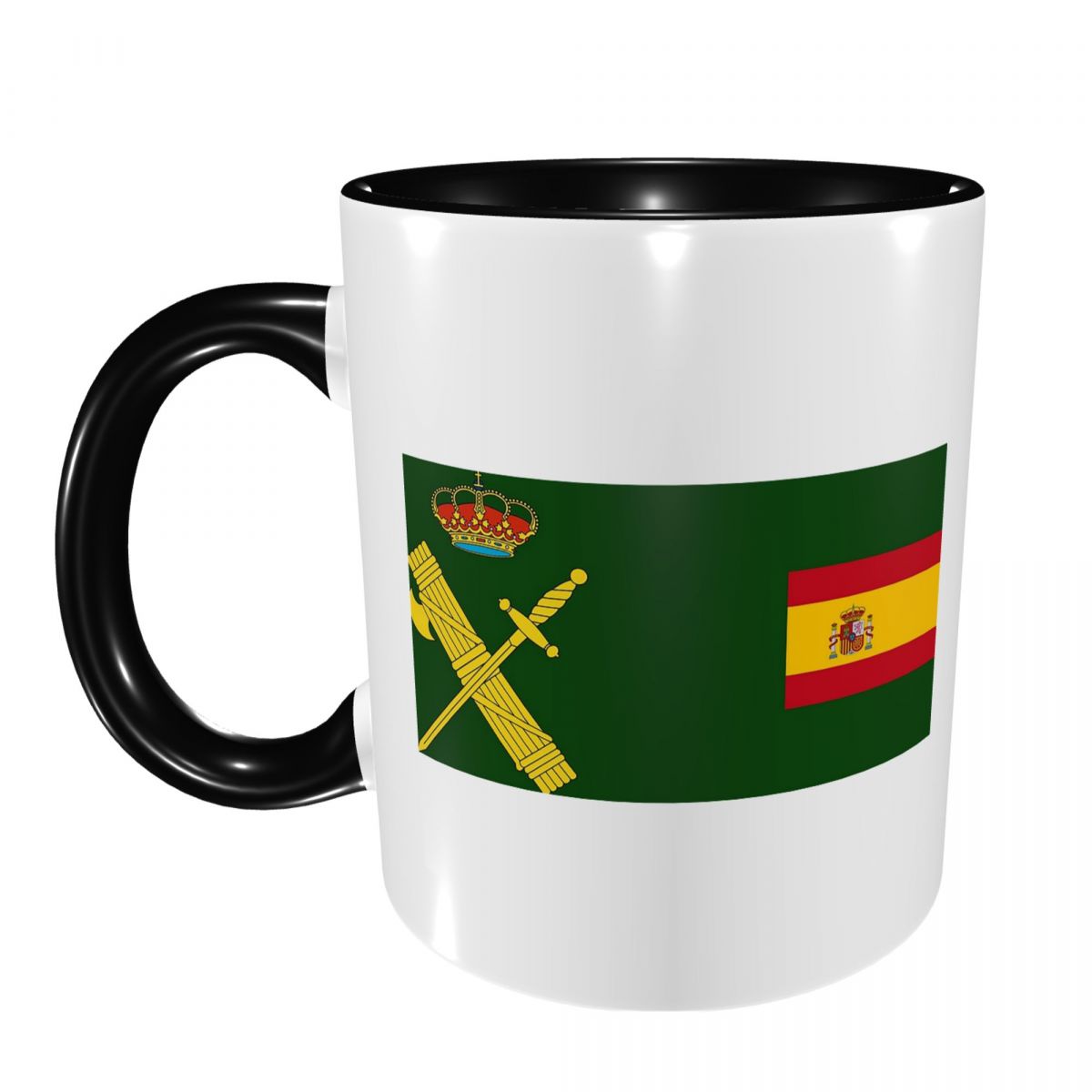 Coffee Plus Tea - Tazza con Bandiera Spagnola e Emblema