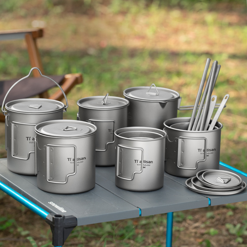 Coffee Tea Exchange - Tiartisan Outdoor Titanium Leggero portatile Tazza