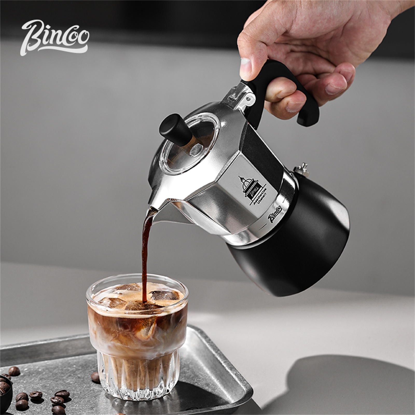 Coffee Tea Chocolate - BINCOO Pentola Moka a Doppia Valvola,