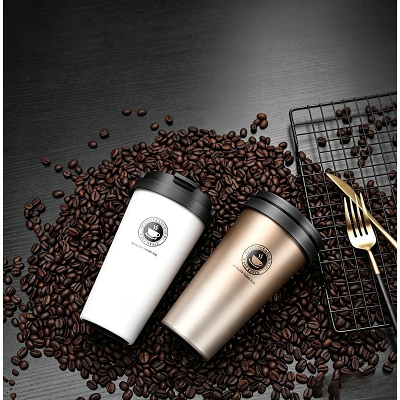 Coffee Tea Exchange - Tazza da Viaggio Isolata 500ml, Bicchiere