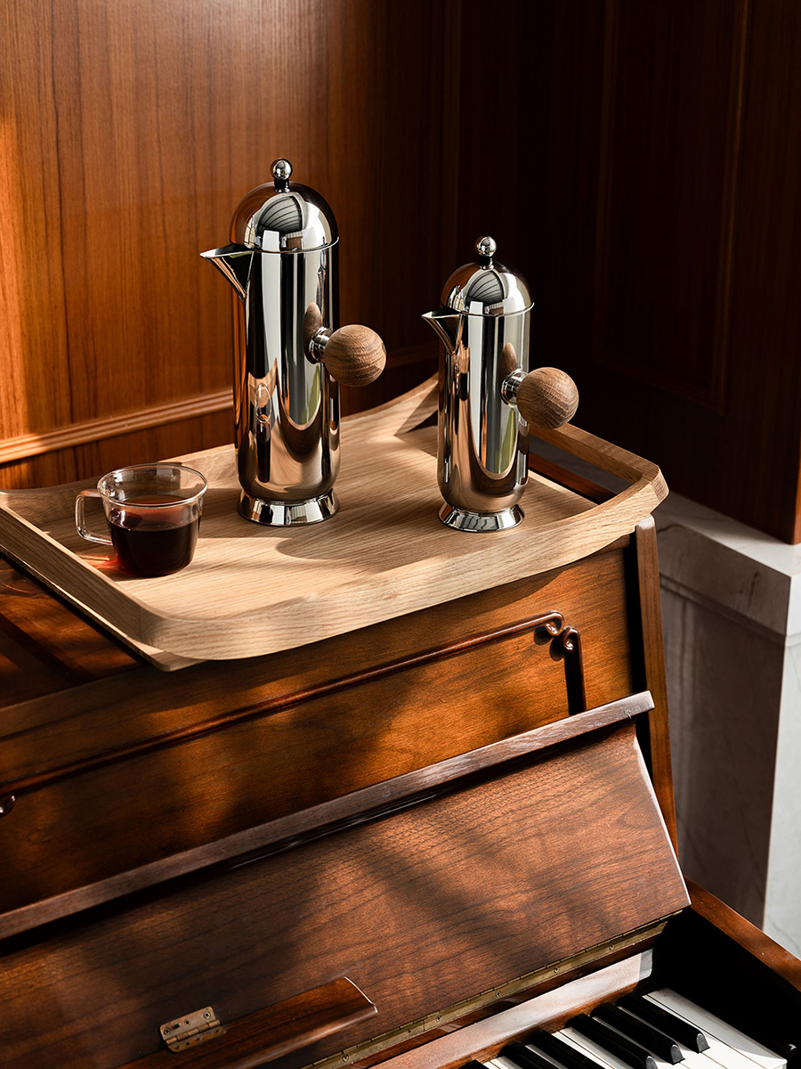 French Press Coffee & Tea - Caffettiera europea in acciaio inossidabile con