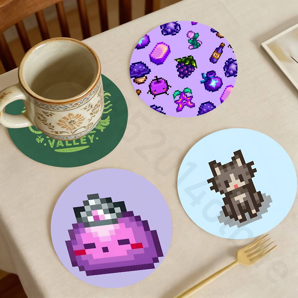 Valley Tea And Coffee - Sottobicchiere in Legno S-Stardew V-Valley per