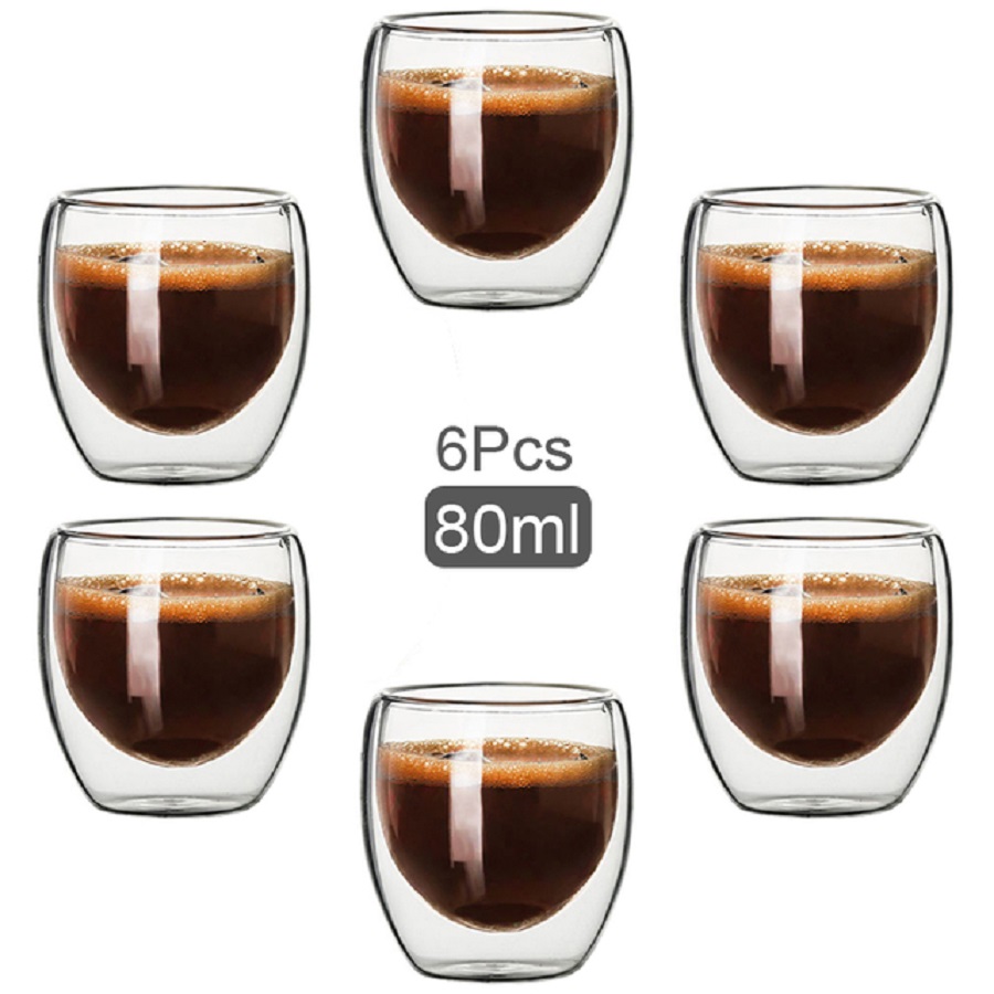 Coffee Tea Catering - Tazze da caffè in vetro a