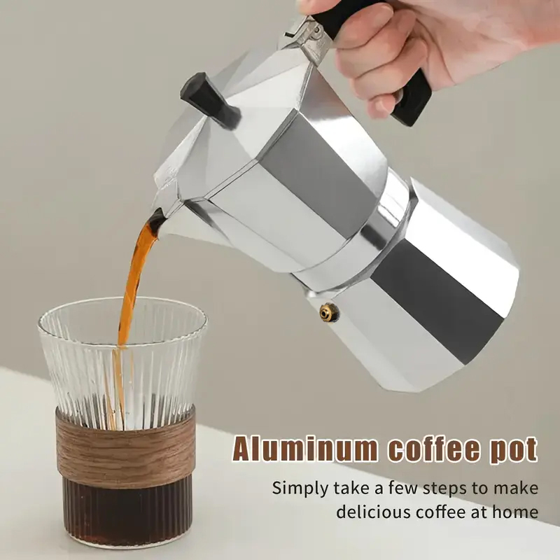 Coffee Tea Chocolate - Caffettiera Moka Classica in Alluminio 50-300ML