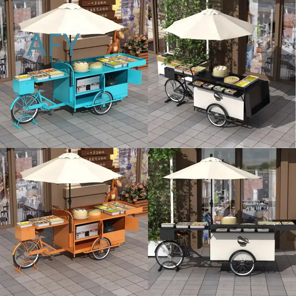 Coffee Tea Vendor - Carretto Mobile in Ferro Battuto per