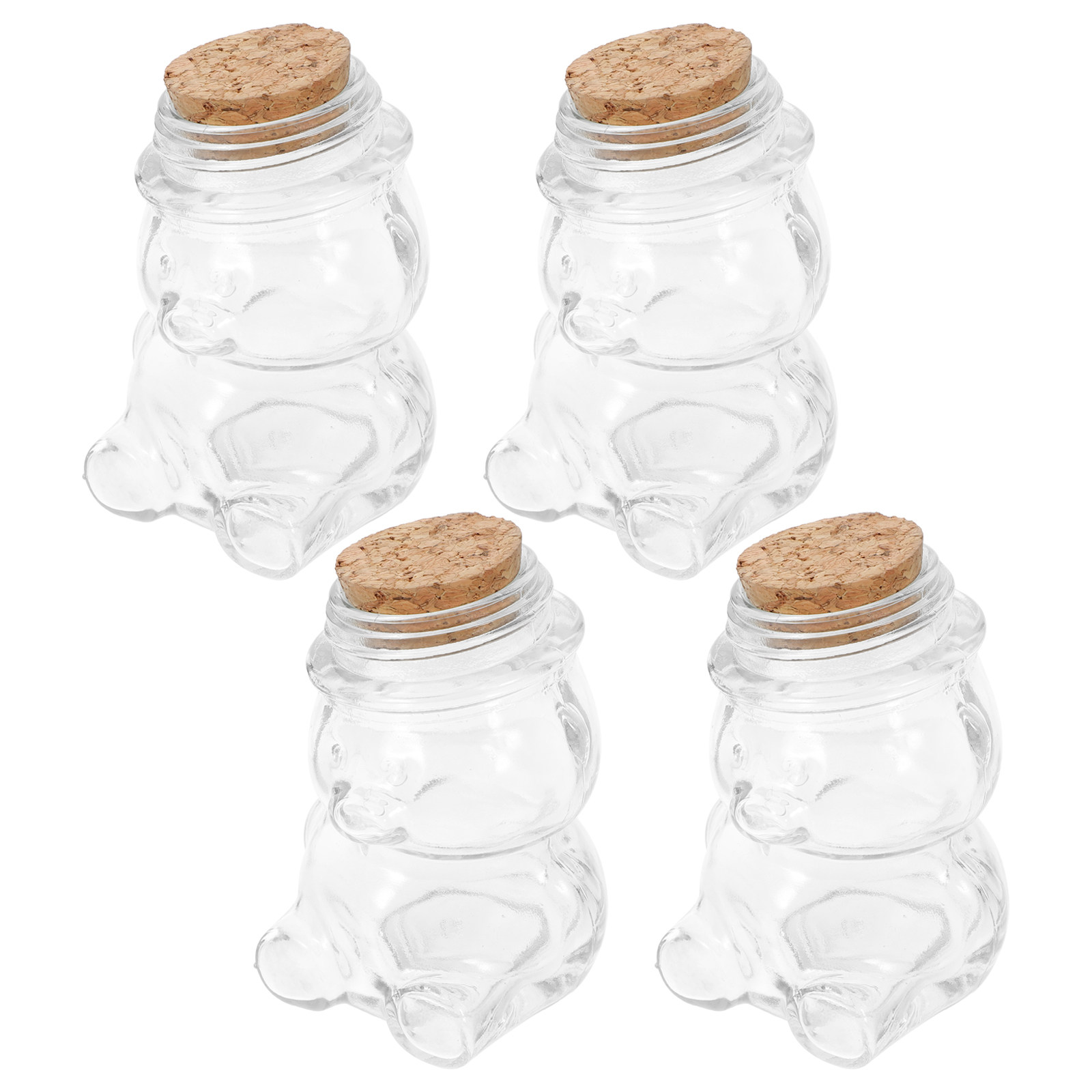 Coffee Tea And Sugar Set - Set di 4 barattoli in vetro