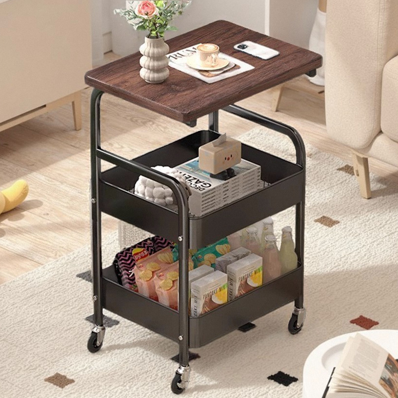 Coffee Tea Room - Carrello portacaffè mobile a doppio strato,