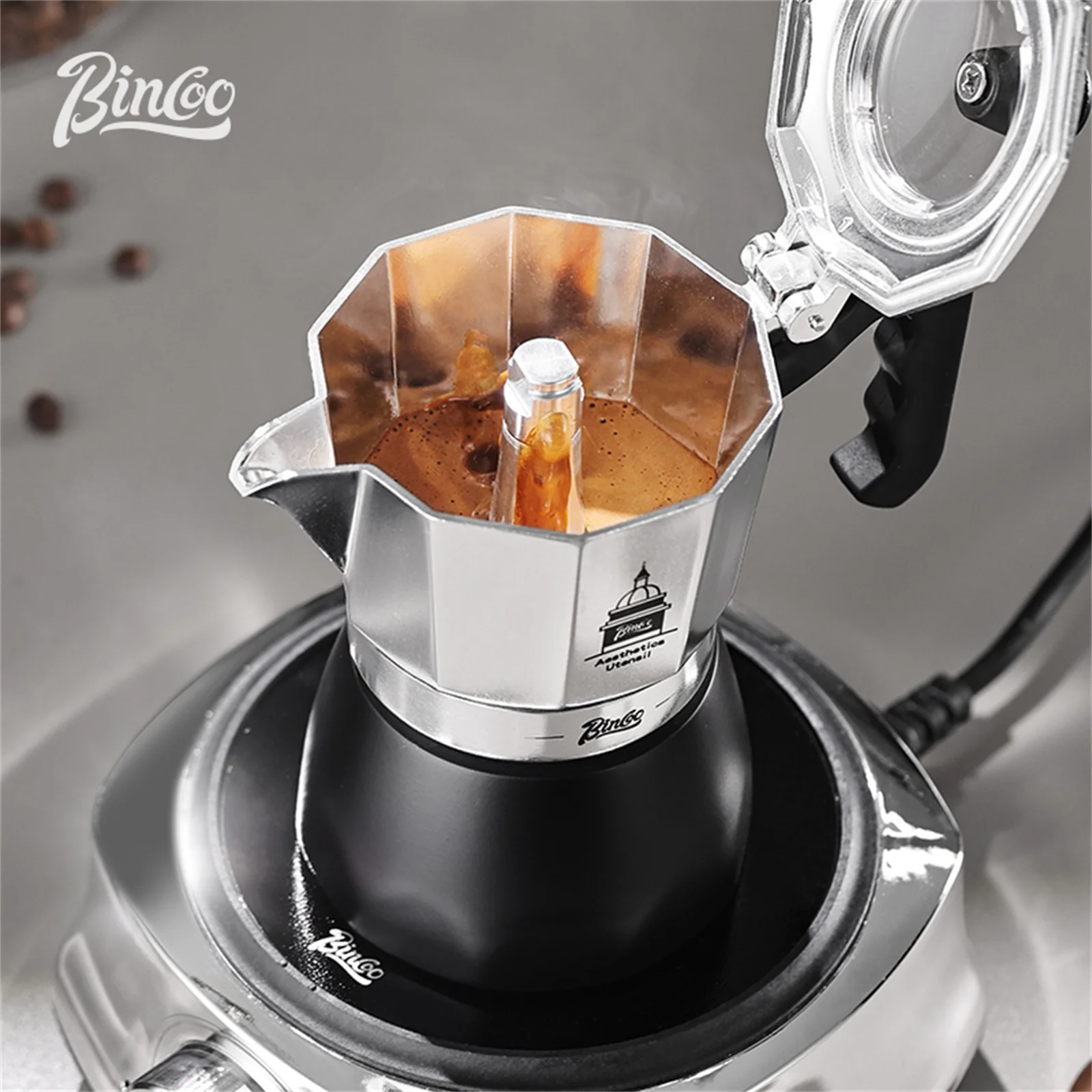 BINCOO Pentola Moka a Doppia V - Coffee Tea Chocolate recensione e prezzo