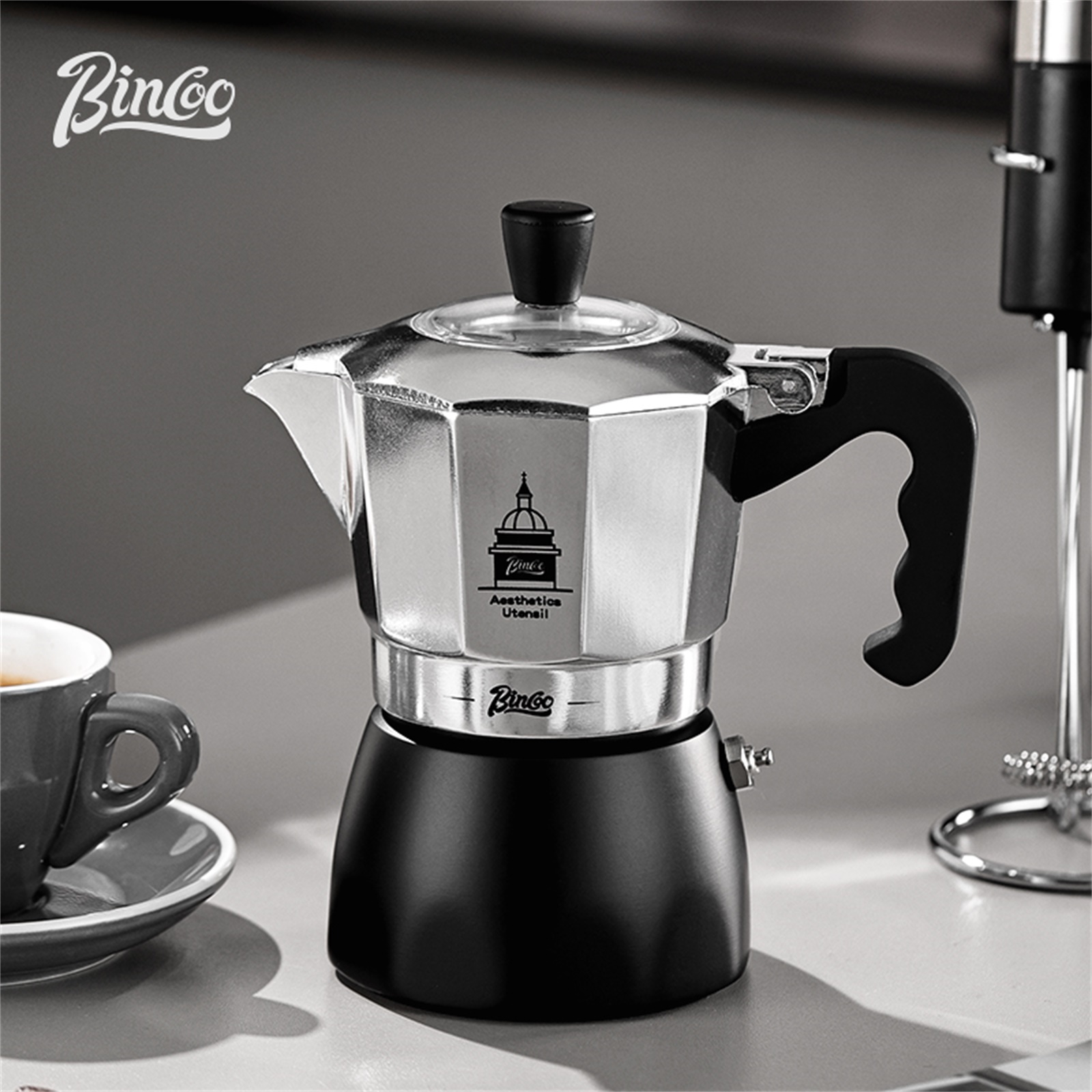 BINCOO Pentola Moka a Doppia V - Coffee Tea Chocolate recensione e prezzo