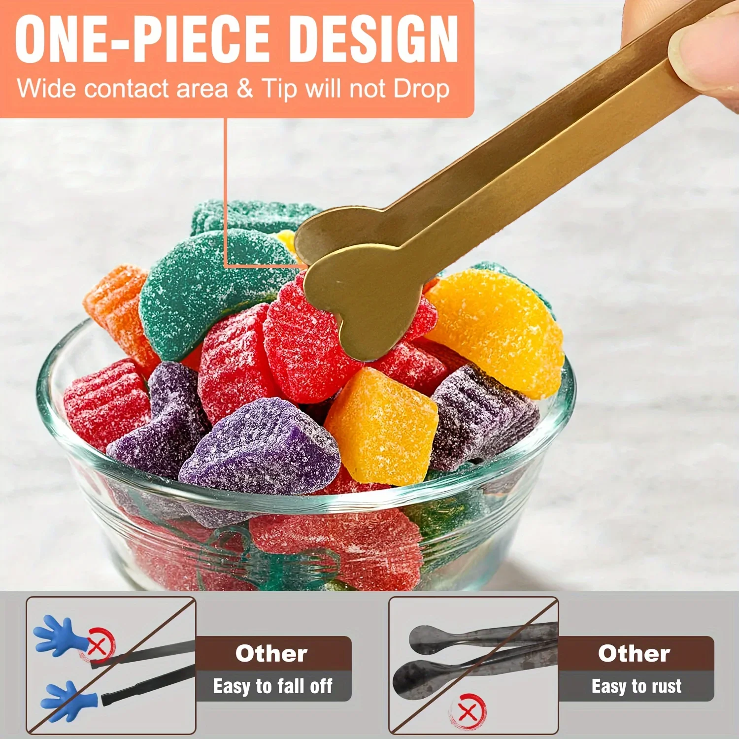 Mini pinze a forma di cuore in - Coffee Tea And Sugar Set recensione e prezzo