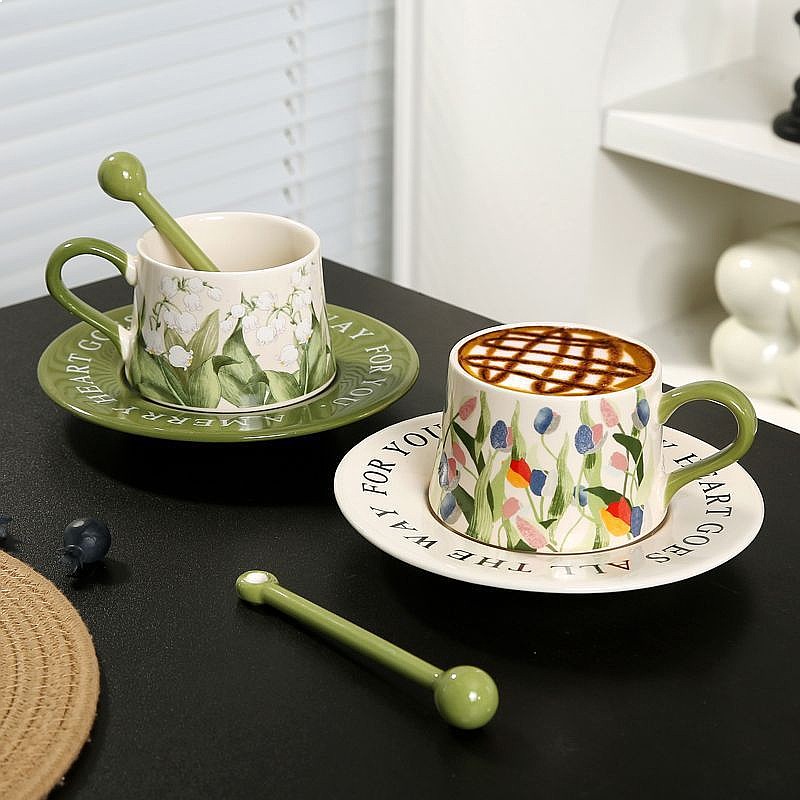 Set Tazza e Piattino in Cerami - Valley Tea And Coffee recensione e prezzo