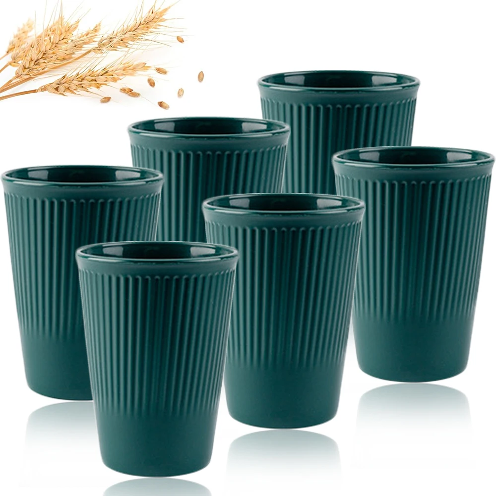 6 tazze verdi lavabili in pagl - Coffee Tea Green recensione e prezzo