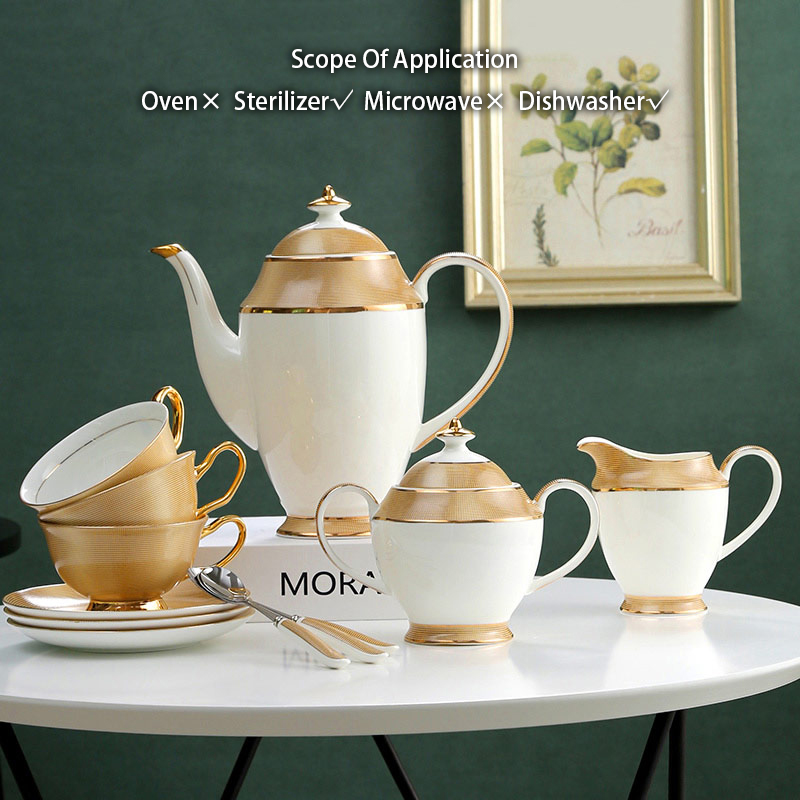 Oro di lusso Bone China tazza  - Coffee Tea And Sugar Set recensione e prezzo