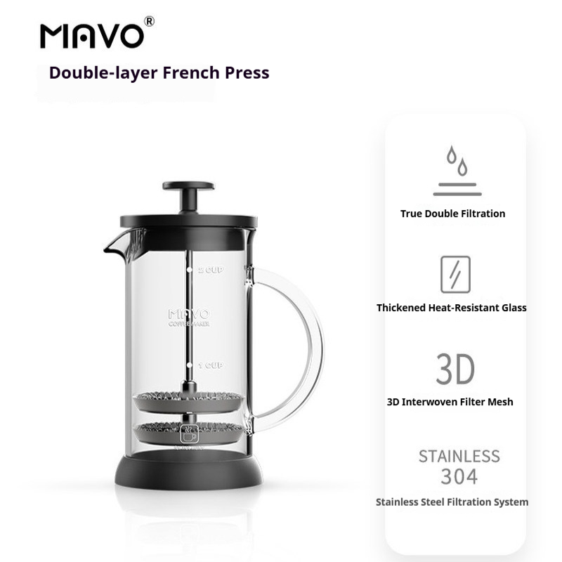 Caffettiera French Press MAVO  - French Press Coffee & Tea recensione e prezzo