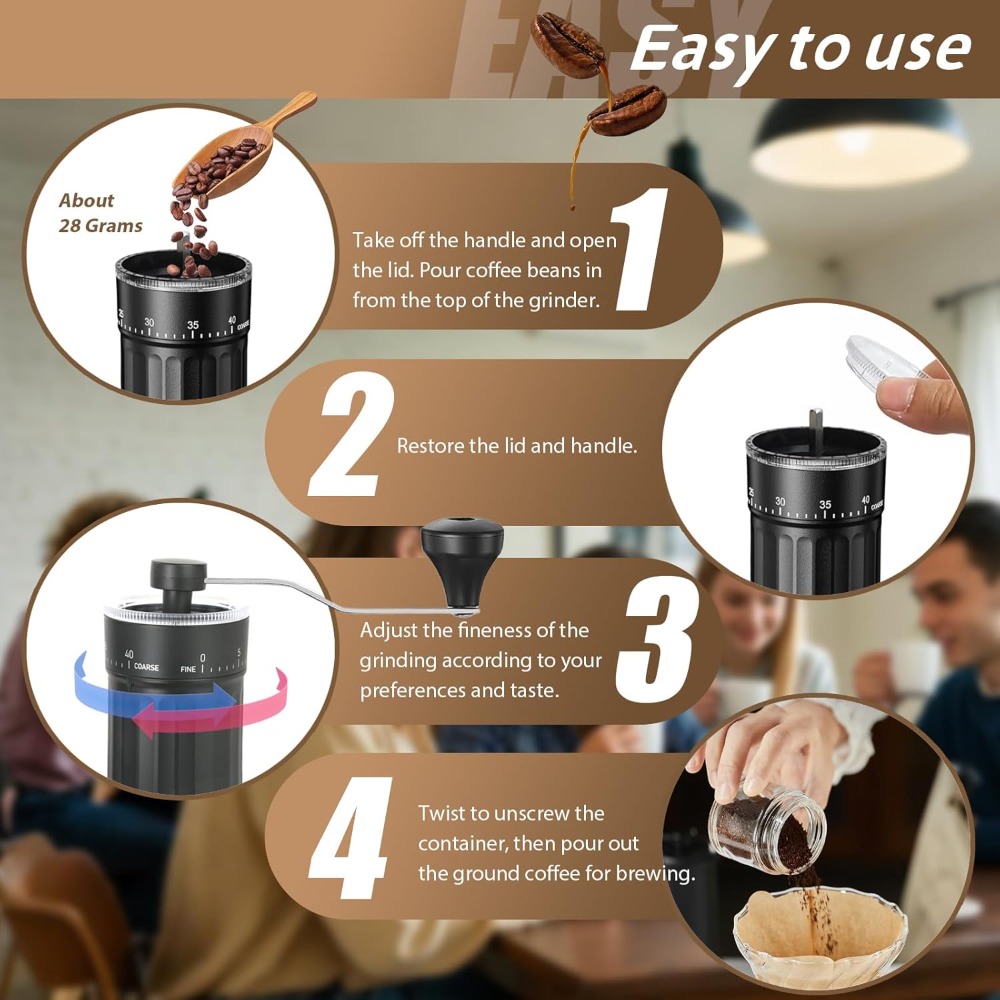 Macinacaffè manuale con 40 reg - French Press Coffee & Tea recensione e prezzo